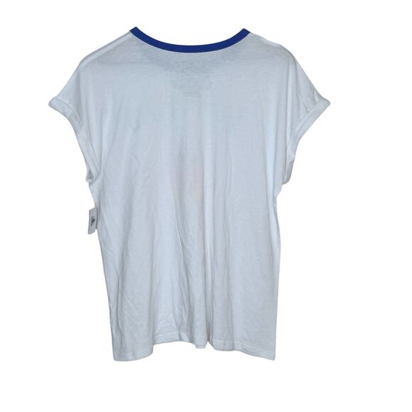 Disneyland Womans Size Large White Blue Crew Neck Short Sleeve T Shirt - Picture 3 of 9
